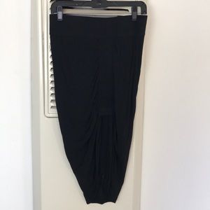 Helmut  Lang S drapey sexy knit akirt elastic wb